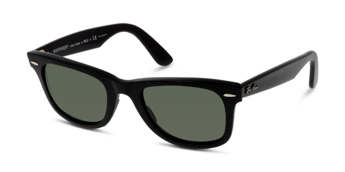 lentes de sol para hombres Ray Ban wayfarer negros
