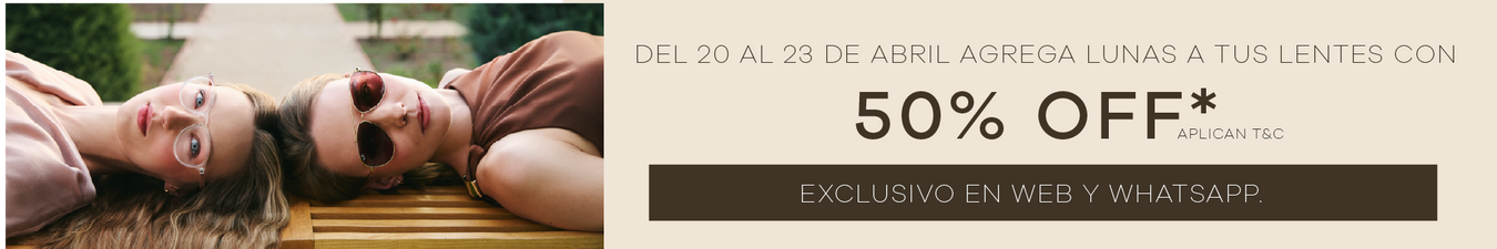 Cyber - Hasta 50% OFF Lentes Oftálmicos