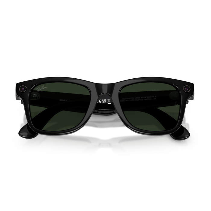 Lentes De Sol Ray-Ban Meta RW4012 Wayfarer Transitions Negro/Verde