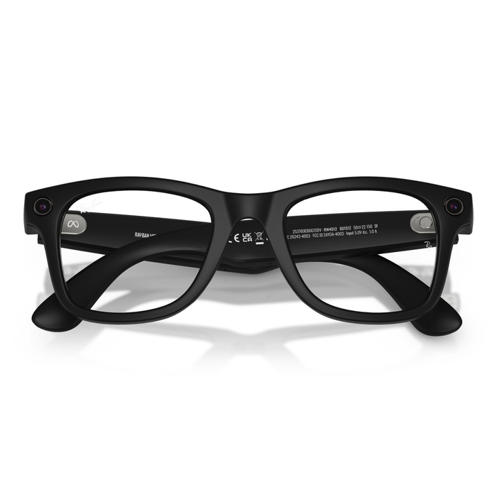 Lentes De Sol Ray-Ban Meta RW4012 Wayfarer Transitions Large Negro/Gris