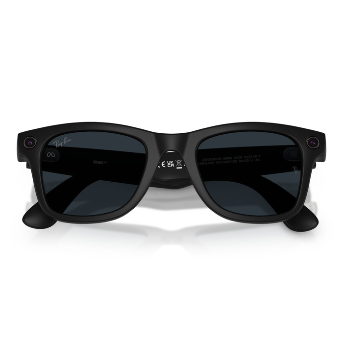 Lentes De Sol Ray-Ban Meta RW4012 Wayfarer Transitions Large Negro/Gris