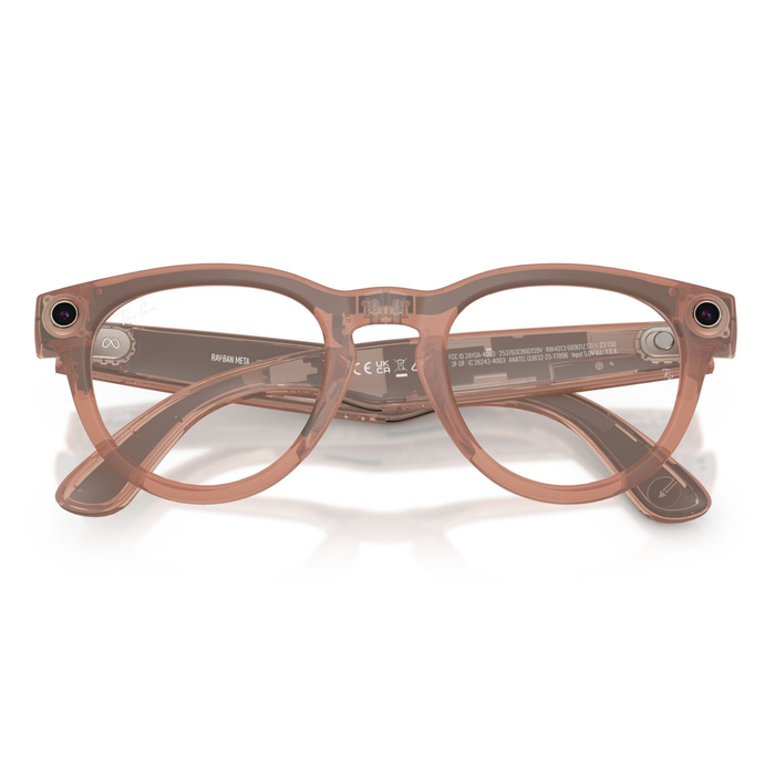 Lentes Ray-Ban Meta 0RW4013 Headliner Transitions Gris/Durazno
