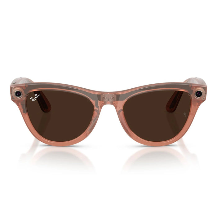 Lentes De Sol Ray-Ban Meta 0RW4014 Skyler Transitions Café/Durazno