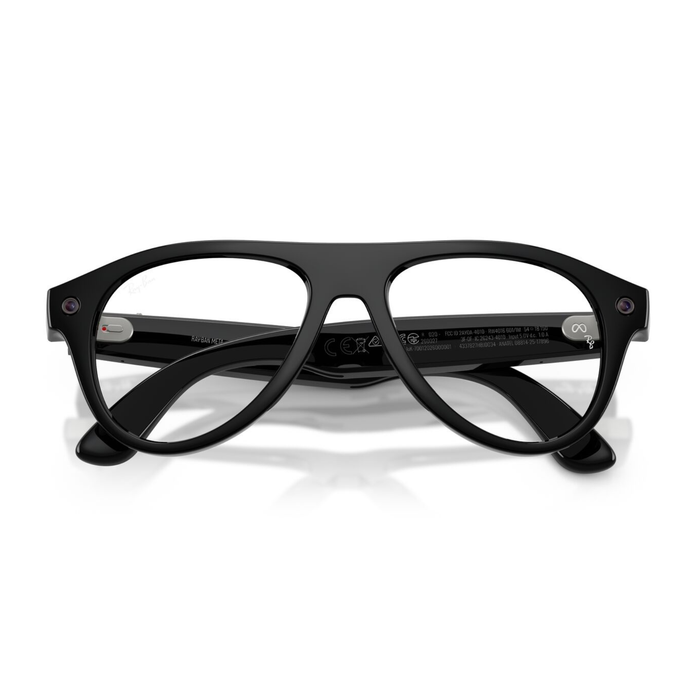 Lentes de sol Ray-Ban meta (Gen 3) Aviator Transitions Shiny Black