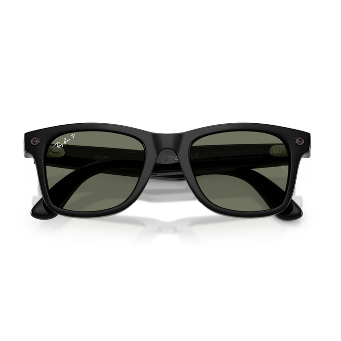Lentes de sol Ray-Ban meta (Gen 3) Wayfarer Polarizado Shiny Black