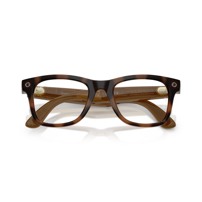 Lentes oftálmicos Ray-Ban meta (Gen 3) Wayfarer Havana