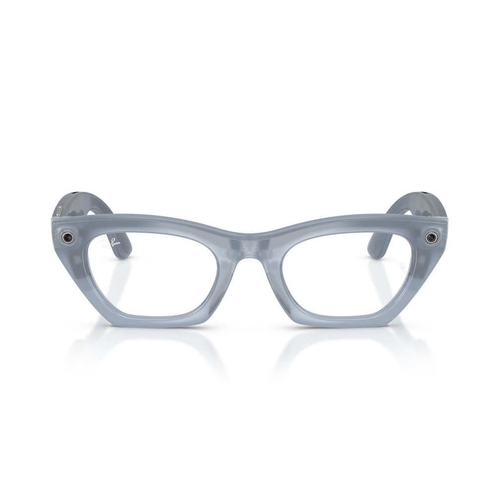 Lentes oftálmicos Ray-Ban meta (Gen 3) Zena Milky Grey Lilac