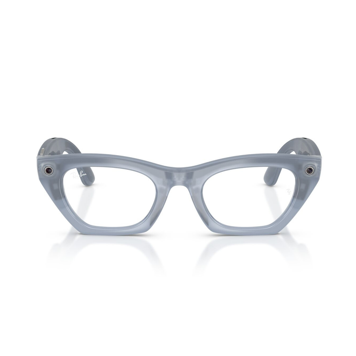 Lentes oftálmicos Ray-Ban meta (Gen 3) Zena Milky Grey Lilac