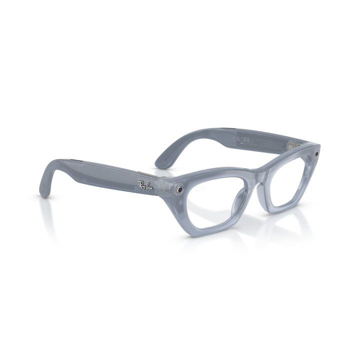 Lentes oftálmicos Ray-Ban meta (Gen 3) Zena Milky Grey Lilac