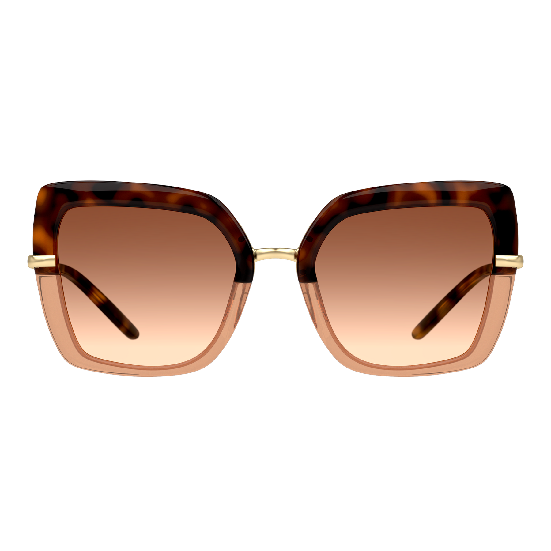 Lunettes De Soleil DOLCE & GABBANA DG2207 Léopard Rose Cristal - Monture Or Extra-large - Neuf Avec étiquettes