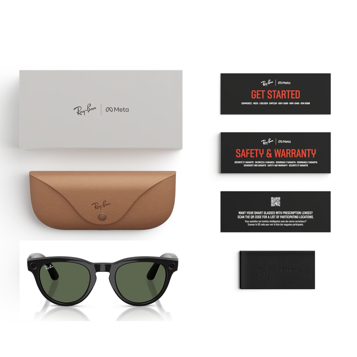 Lentes Ray-Ban Meta 0RW4013F Low Bridge Fit Headliner Negro