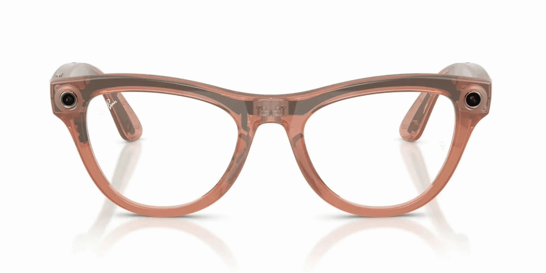Lentes De Sol Ray-Ban Meta 0RW4014 Skyler Transitions Café/Durazno